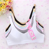 Cotton nguyên chất không có vòng thép học sinh trung học cơ sở thiết lập đồ lót thời kỳ phát triển cô gái áo ngực cotton kích thước lớn phần mỏng ngực áo ngực nhỏ áo lót yoga đẹp