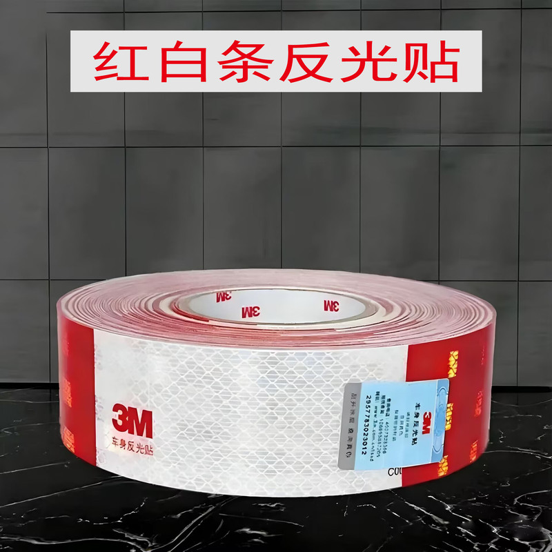 Truck Reflective Stickers 3m Tape Strips National Standard Reflective Stickers for Truck Trailers Body Safety Warning Traffic Signs Annual Inspection
