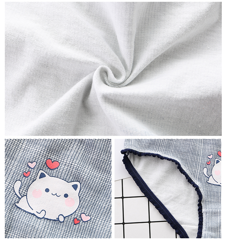 7 hộp quà tặng đồ lót phụ nữ cotton gợi cảm eo thấp tóm tắt quần lớn tuần tuần quần ren quần lót đùi nam