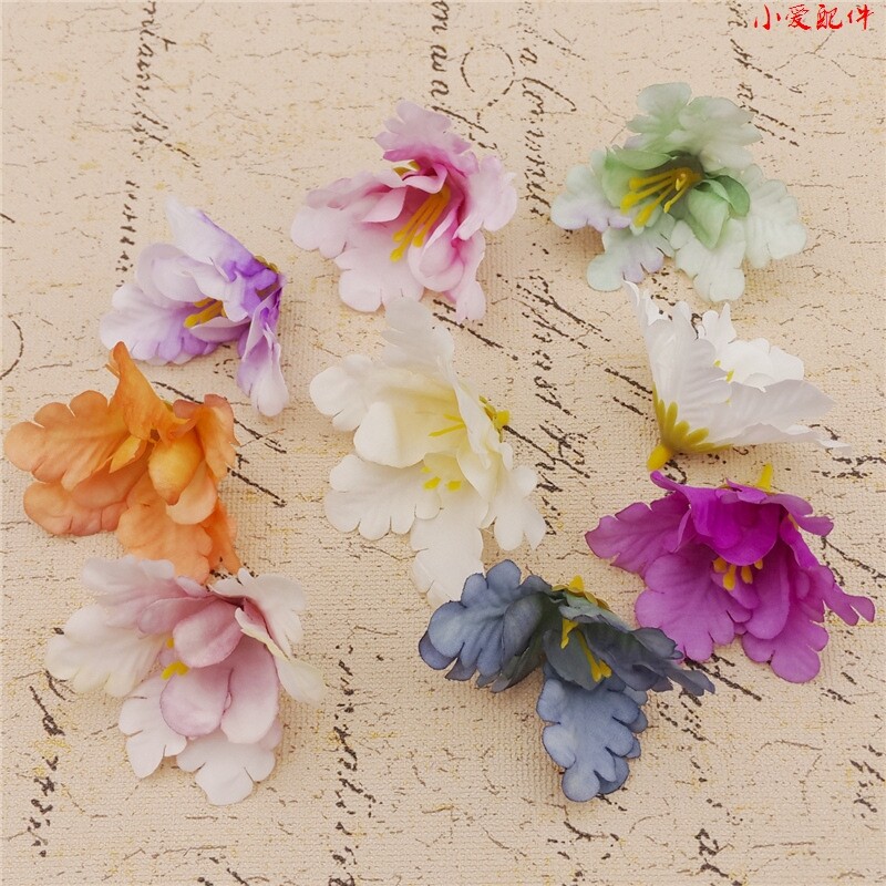 7cm Simulation New Flower Head Wedding Silk DIY Headcloth Material Accessories Large Decoration Flowers Blossoms