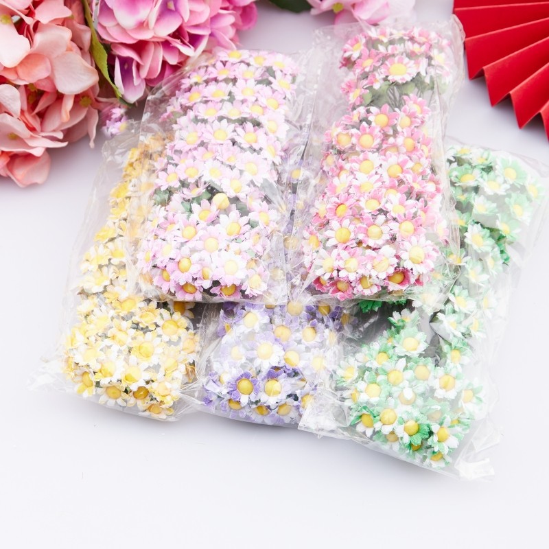 New accessory flower Small sun flower Craft simulation flower Small chrysanthemum daisy imitation DIY garland material