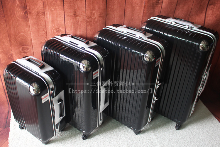 Xuất khẩu Nhật Bản thuần PC trường hợp xe đẩy caster khung nhôm hành lý kinh doanh vali bảng khung mật khẩu hộp 26 inch - Va li vali kéo giá rẻ 100k