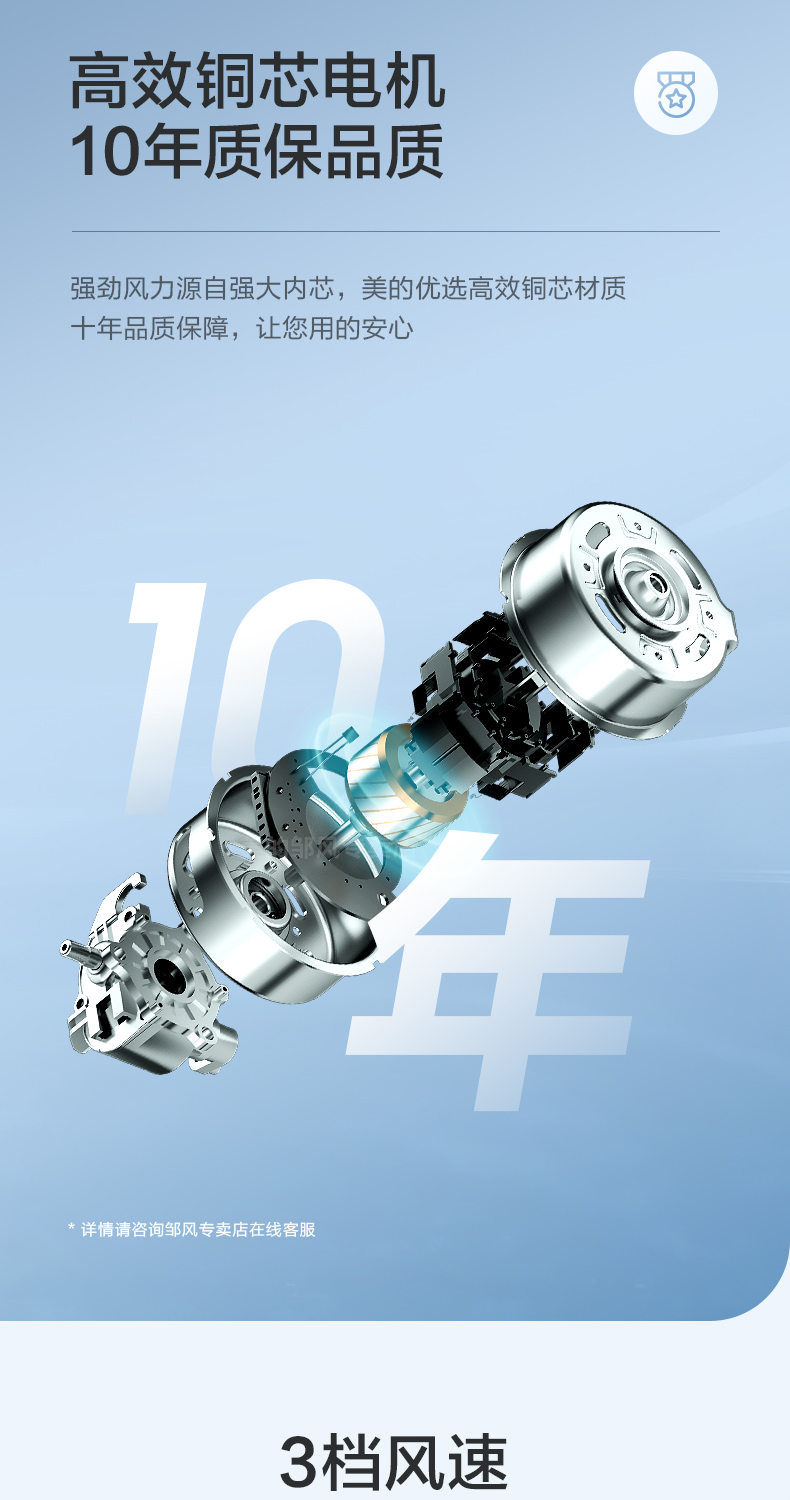 美的 FS40-18C 极简台立式电风扇 1级能效 图7