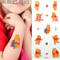 Tattoo sticker waterproof child stickers Little Bear Vini cute Pooh Bear Pooh Bear