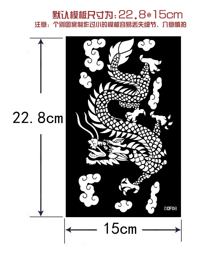 Mẫu hình xăm lớn Thân hình được vẽ không thấm nước Nhãn dán bán vĩnh viễn Henna Hannah Hình xăm Cắt dán hình xăm dán hoa hồng