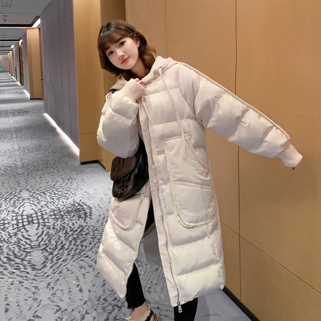 2023 new trend of oversize bread coat down cotton-padded jacket women's winter coat mid-length thick cotton-padded jacket