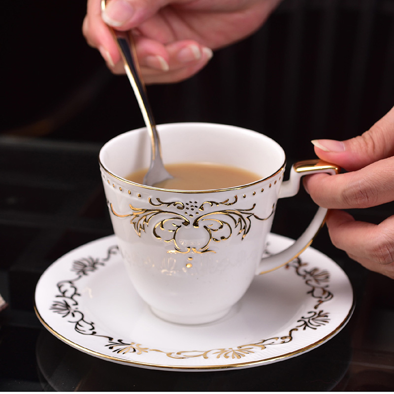 British ceramic ipads China coffee suit European afternoon tea coffee cups and saucers tea small key-2 luxury