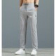 Summer ice silk stretch thin pants men's casual pants loose sports pants men's straight large size quick-drying trousers for men