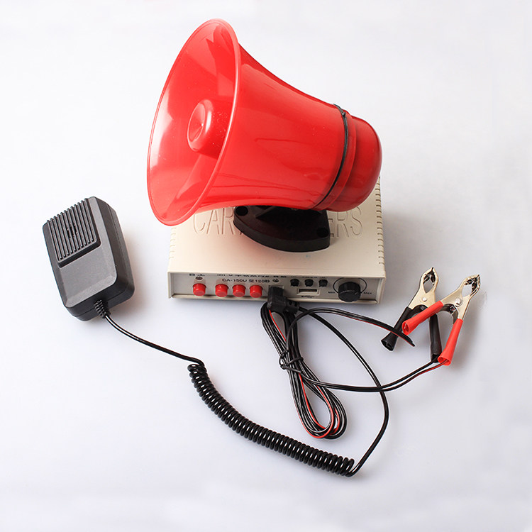 Car propaganda loudspeaker 120-second recording booth shouting and selling loudspeaker 12 24V universal with microphone