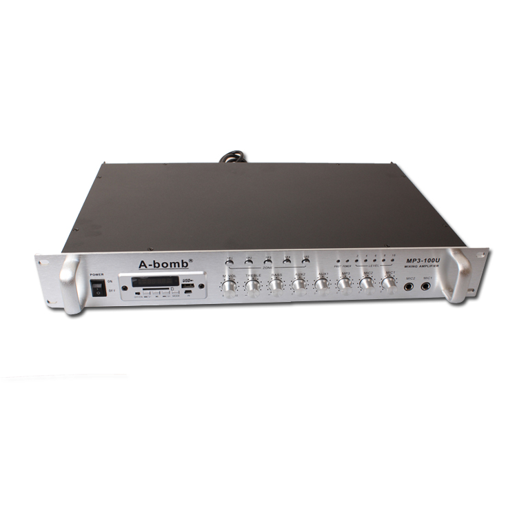 Bunm A-bomb MP3-100U constant pressure power amplifier 100w with usb background music suction top loudspeaker special