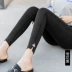 Quần legging nữ mặc mới 2019 mùa xuân và phần mỏng eo cao chân đen bó sát da chuẩn 9 điểm quần bút chì - Khởi động cắt quần áo bộ thu đông nữ đẹp Khởi động cắt