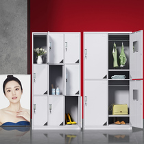 Iron locker Staff dormitory Multi-door storage storage gym change wardrobe Shoe cabinet Cupboard Low cabinet Iron cabinet