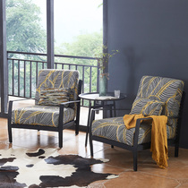 Simple modern minimalist sofa chair Nordic light luxury leisure chair hotel home B & B leisure creative sofa recliner