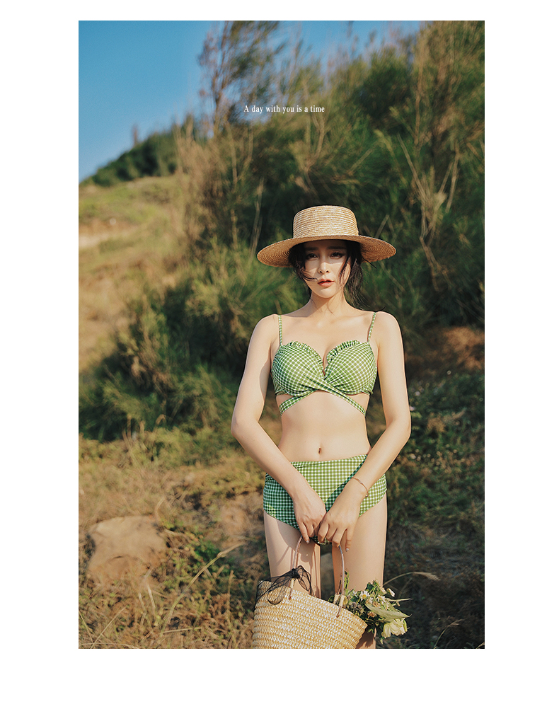 Bộ đồ bơi ba mảnh bikini gợi cảm bảo thủ hương thơm gió biển kỳ nghỉ nam quần đi biển mùa xuân áo tắm nóng - Vài đồ bơi 	đồ đôi đi biển cặp	