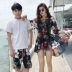 Cặp đôi đồ bơi kỳ nghỉ Cặp đôi đồ bơi ba mảnh phù hợp với bikini bãi biển nữ tuần trăng mật những người yêu thích bên bờ biển - Vài đồ bơi Set đồ đi biển cho cặp đôi Vài đồ bơi
