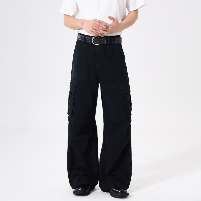 Bgxmb European and American Style High-End Design American Workwear Pants Unisex ins Casual High Street Couple Pants