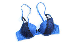 159 full 80 European and American blue lace embroidered bra slim fit and comfortable female lingerie bra bra bra