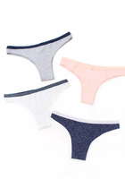 Ren 4 Article 05 European and American O Home All cotton minimalist Comfort Women Style Sexy Mid Waist Briefs Pure Cotton Narrow Triangle Pants