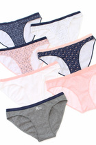 Ren 4 02 European and American O Home Female Crushed Flowers Minimalist All Cotton Comfort Mid-Waist Briefs Pure Cotton Girls Triangle Pants