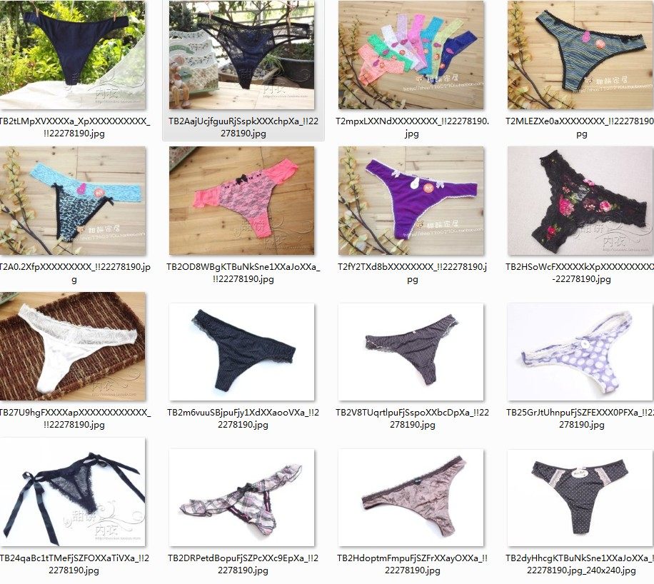 Ren 4 Orphan T-pants, European and American lace sexy low waist and seductive Tiny pants with no trace female panties