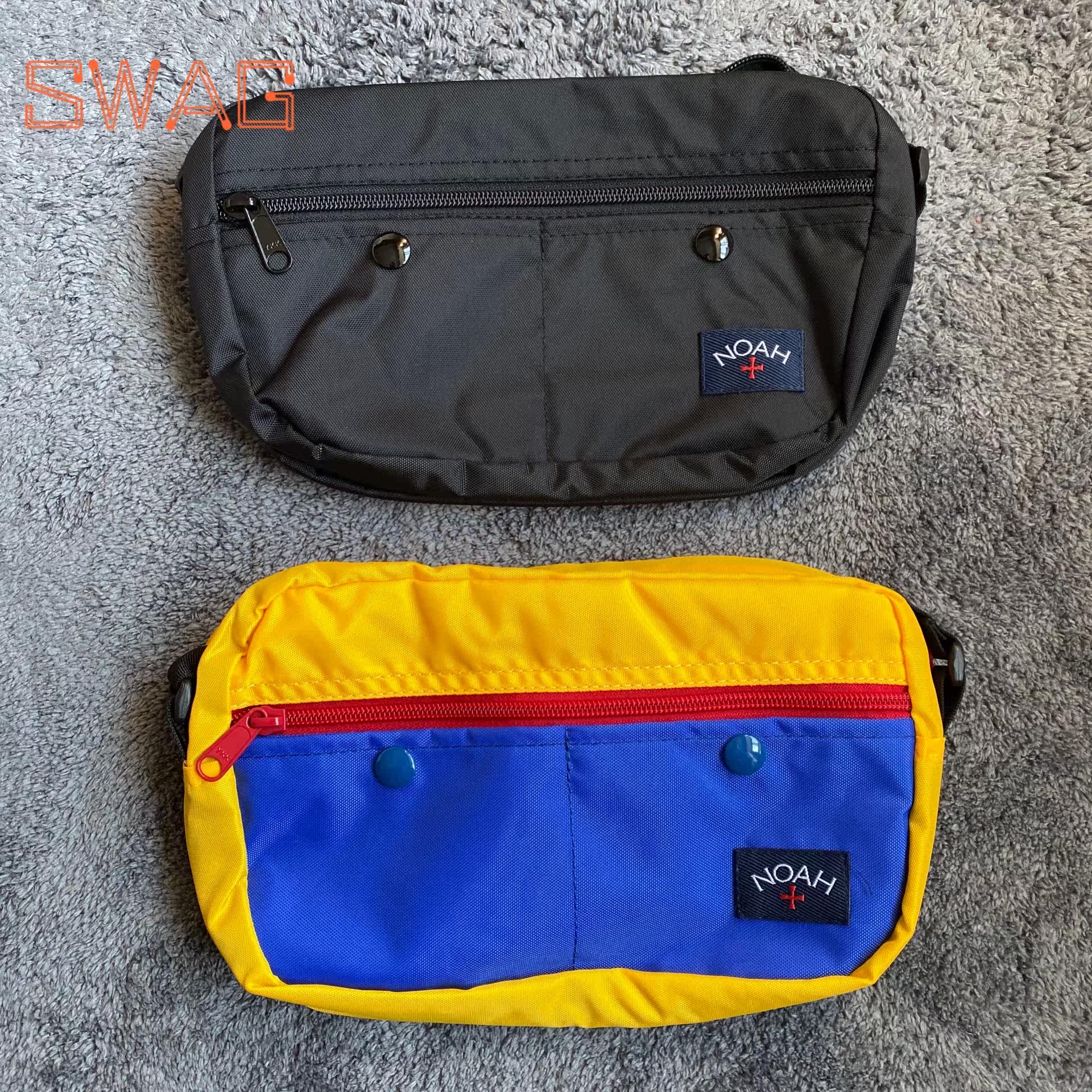 (Spot) FW19 NOAH TWO-TONE SHOULDER PACK color black running bag SHOULDER bag