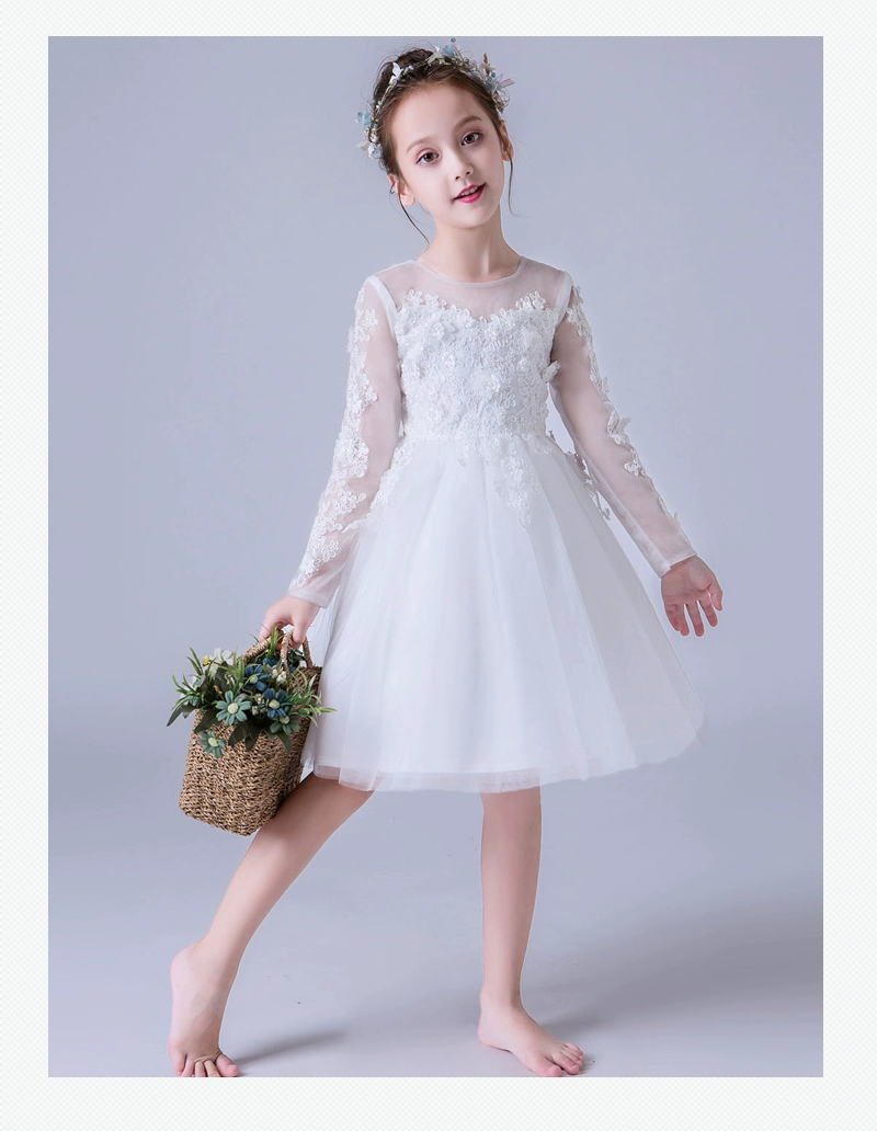 Trẻ em váy dài công chúa cô gái lớn cậu bé piano fluffy trang phục nhỏ chủ hoa cô gái váy cưới đồ bộ bé trai