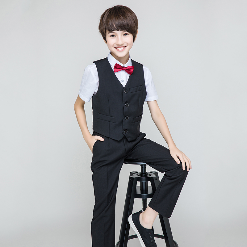Trẻ em phù hợp với bộ đồ nhỏ phù hợp với cậu bé phù hợp với hoa cậu bé chiếc váy Hàn Quốc phiên bản của lớn cậu bé đàn piano hiệu suất phù hợp với mùa hè.