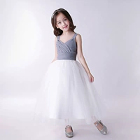 Nữ lớn cô gái buổi tối ăn mặc công chúa váy trẻ em chủ sân khấu sàn catwalk hiệu suất đàn piano quần áo hoa cô gái cưới tutu chân váy trẻ em 11 tuổi