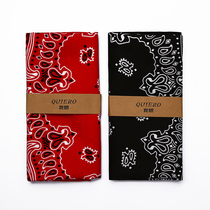 QUIERO Ami Kazi Digital Printing ins Cashew Hip Hop Headscarf Street Dance Riding Big Square Tide Street Dance Headband