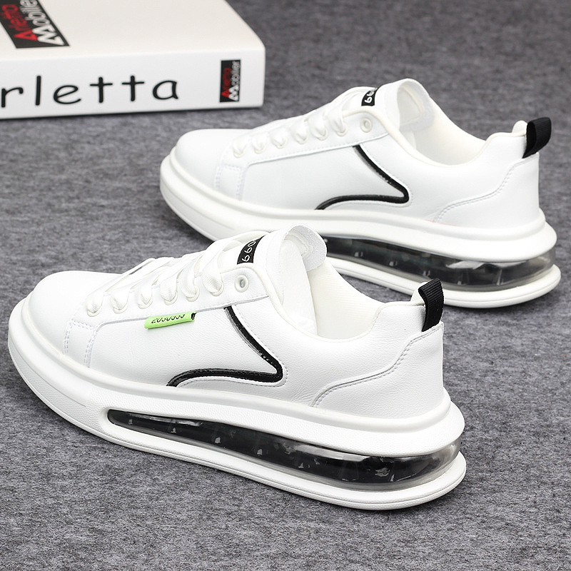 Hong Kong Supreme Men's Shoes Women's Shoes Air Cushion Small White Shoes Heightening Couple Casual Sneakers