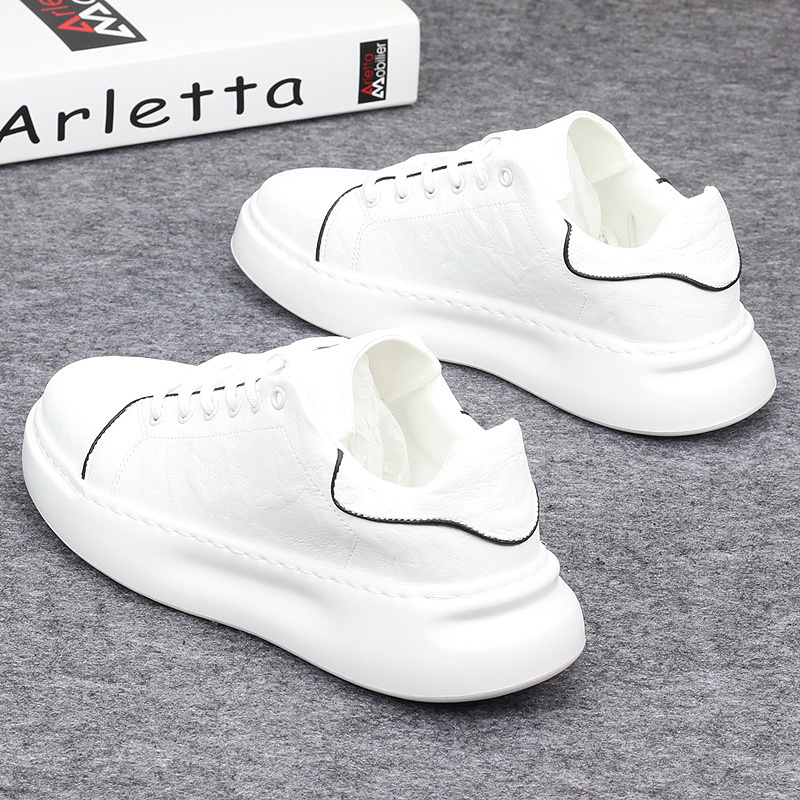 Hong Kong same Supreme men's shoes thick-soled white shoes tide brand sports and leisure low-top skateboard shoes