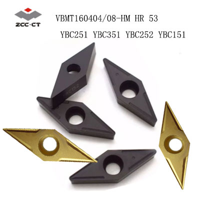 Zhuzhou Diamond CNC Turning Insert VBMT160408-HM HR 53 160404 YBC251 YBC351