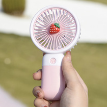 Portable Handheld Small Fan Cute Bump Ribbon Phone Bracket Student Gift Desktop Usb