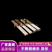Stainless steel decorative lines TV cabinet niche living room background wall ceiling strip edge strip metal strip