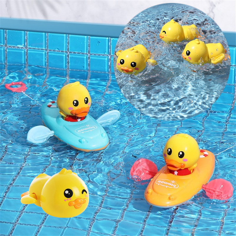 Little duck bath toy little yellow duck vibrato swimming play water clockwork baby baby children princess net red boys and girls