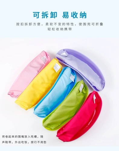 Детский водонепроницаемый трехмерный нагрудник для еды, большой силиконовый слюнявчик, с карманом