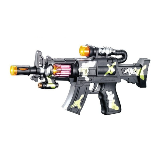 Электрический музыкальный детский игрушечный пистолет со светомузыкой для мальчиков, подарок на день рождения, 2-3-6 лет