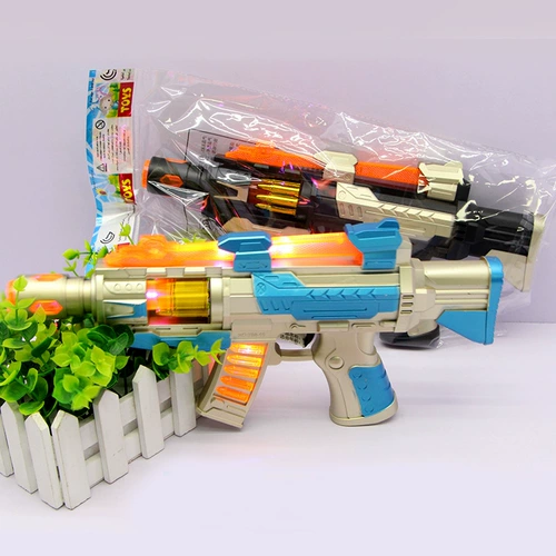 Электрический музыкальный детский игрушечный пистолет со светомузыкой для мальчиков, подарок на день рождения, 2-3-6 лет