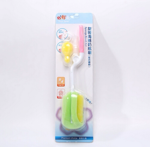 Комплект, моющее средство для бутылочек, поролоновый ершик для бутылочки, кисть, щеточка, щетка, 2 предмета