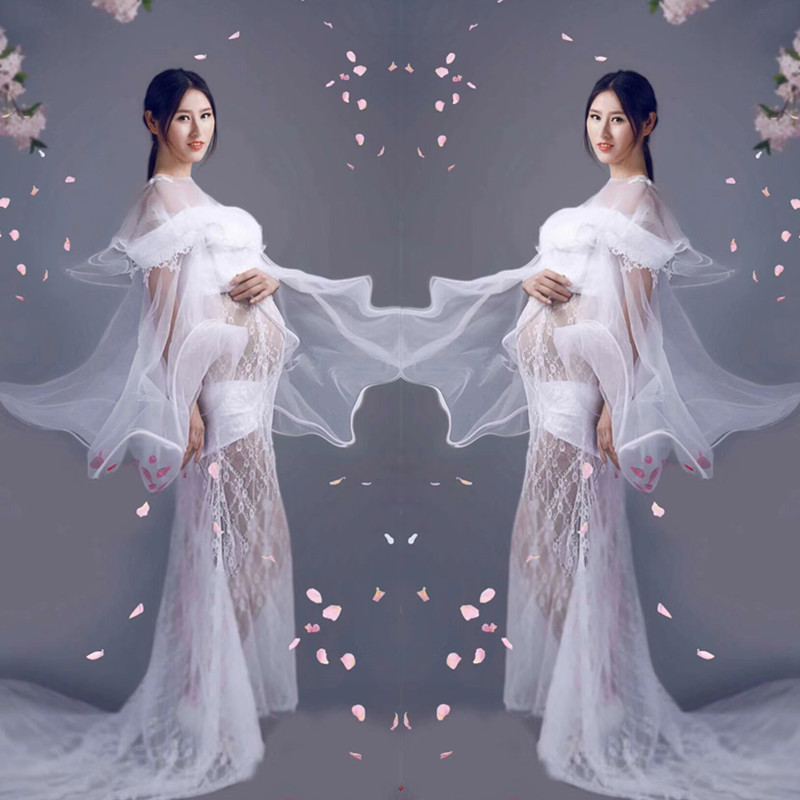 Mùa thu 2018 phụ nữ mới mang thai ảnh thời trang quần áo phụ nữ mang thai hình ảnh bà mẹ mang bầu studio chủ đề trang phục chụp ảnh áo lót bầu