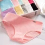 Đồ lót cotton 6 phụ nữ eo thấp eo giữa tam giác cotton đồ lót sinh viên ít phụ nữ hộp quà 100% ~ quần sip