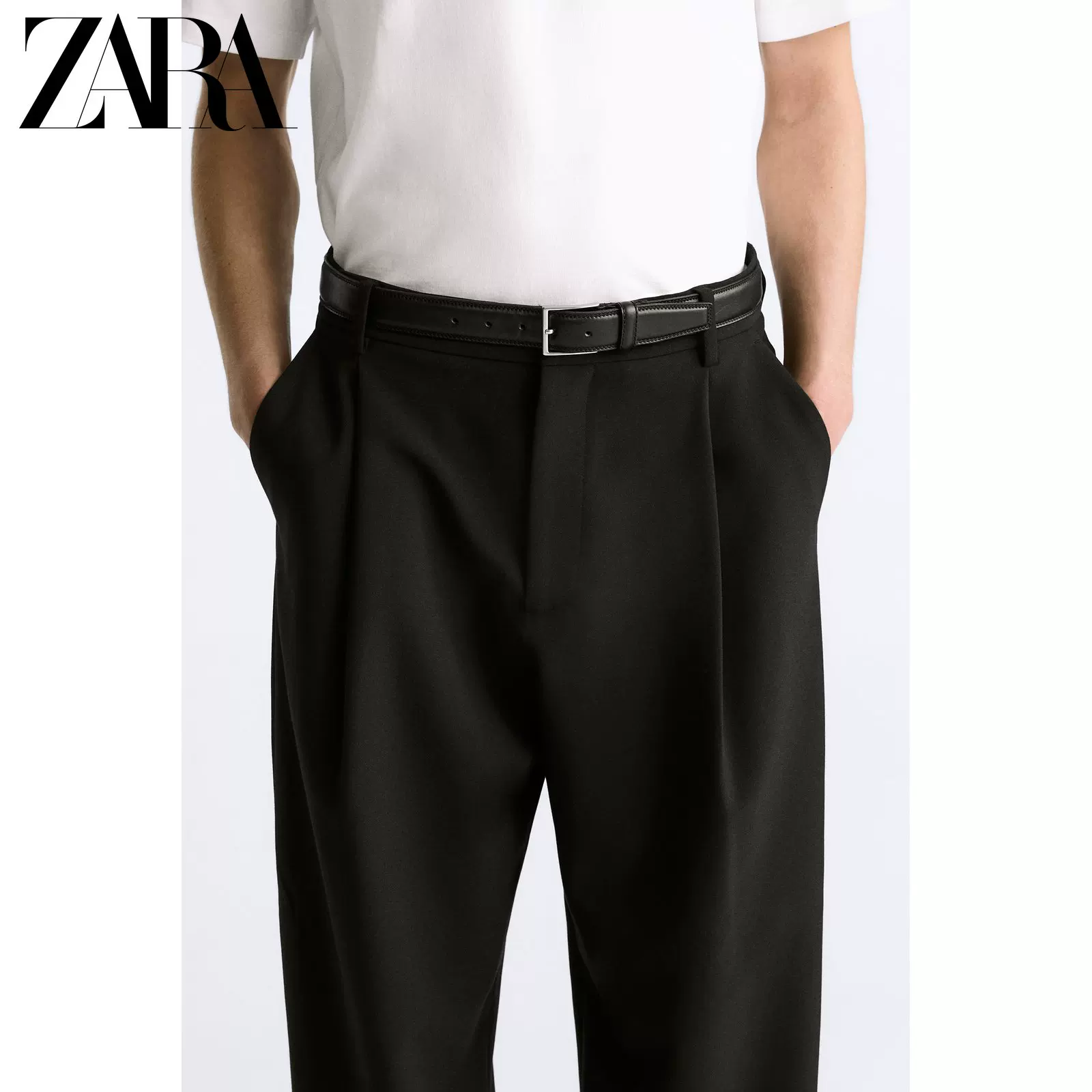 ZARA Новая мужская формальная кожаная ремень 2823401 800