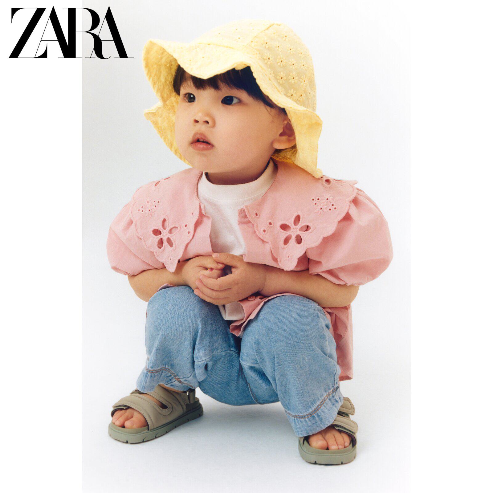 ZARA New Baby Girl Toddler Embroidered Shirt 3335028620