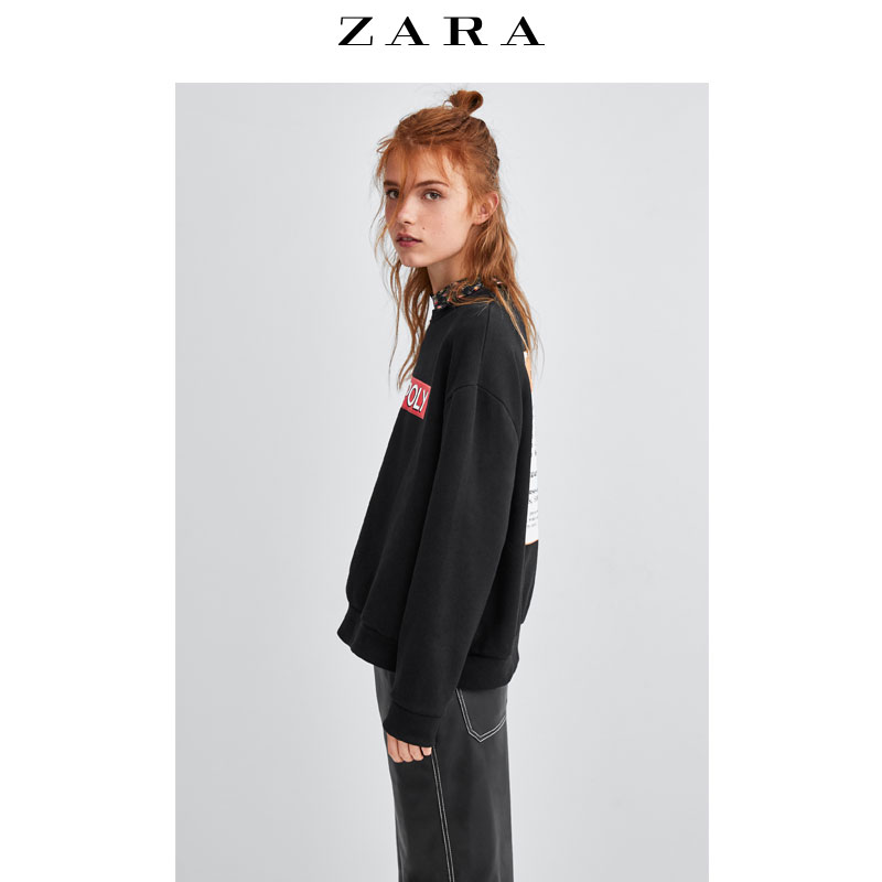 Sweatshirt femme ZARA en Coton - Ref 3216136 Image 4