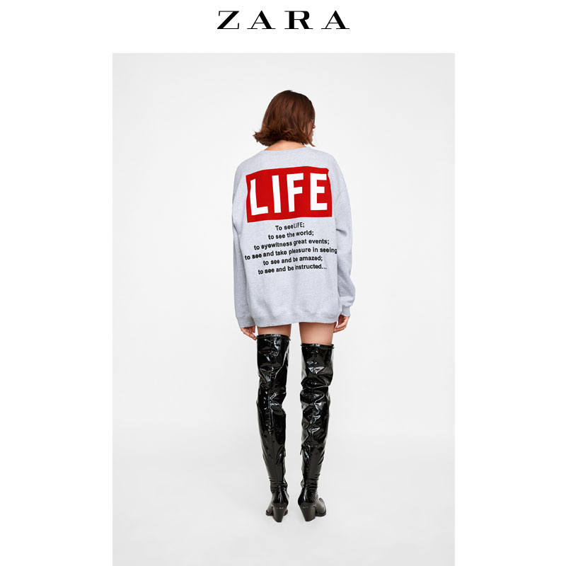 Sweatshirt femme ZARA - Ref 3216172 Image 4