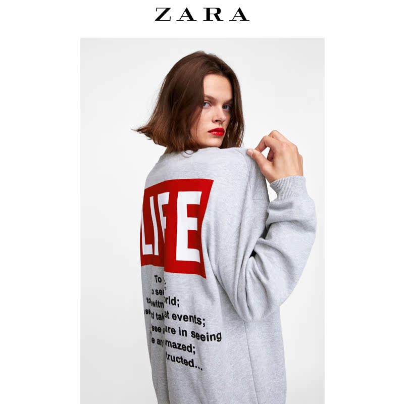 Sweatshirt femme ZARA - Ref 3216172 Image 1