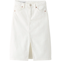 ZARA 24 new summer products childrens clothing girls denim mid-length skirt 7227602 250