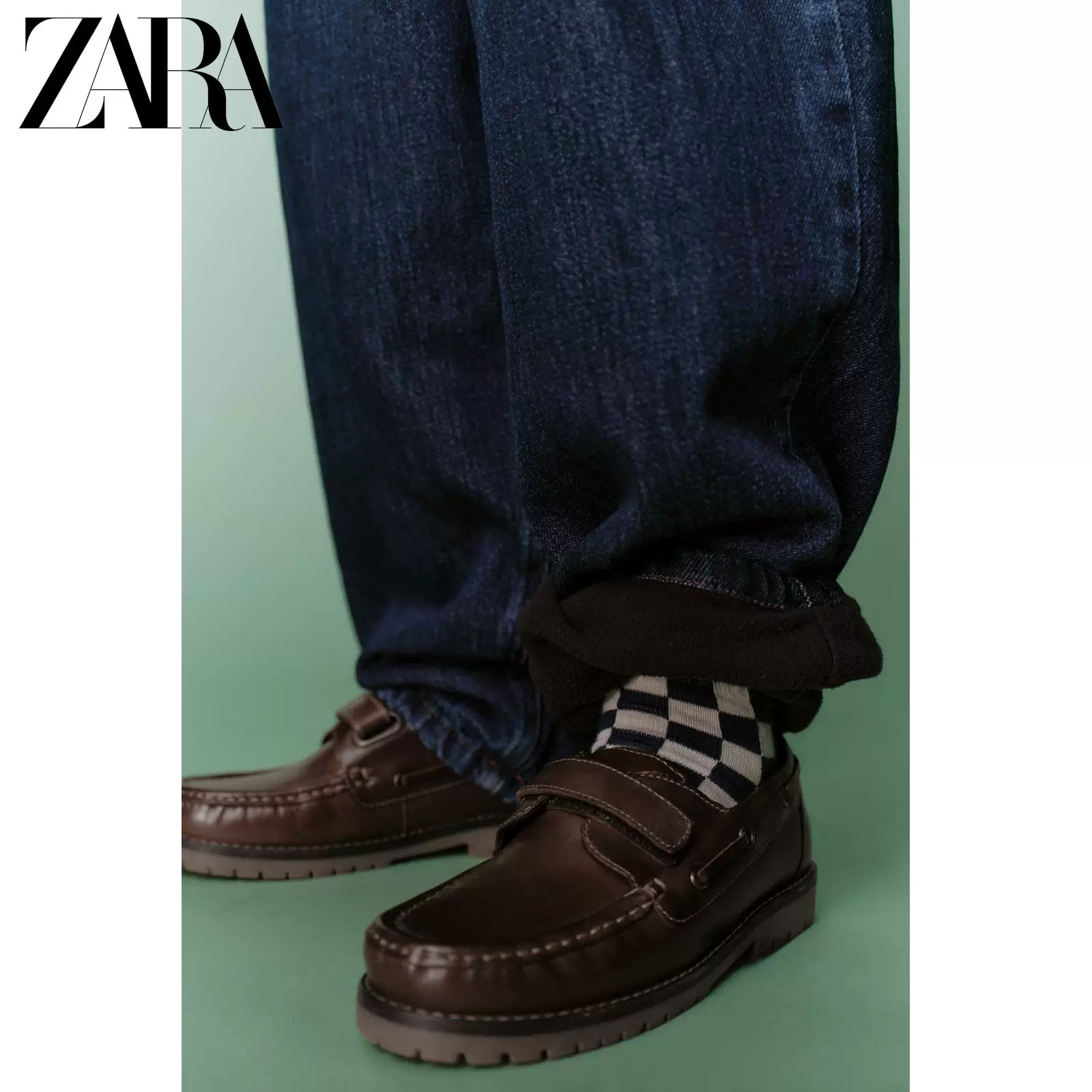 ZARA 2026 год весна-лето новые товары детская одежда мальчики шариковый текстиль лезвий серповидная джинсы 5644900 407