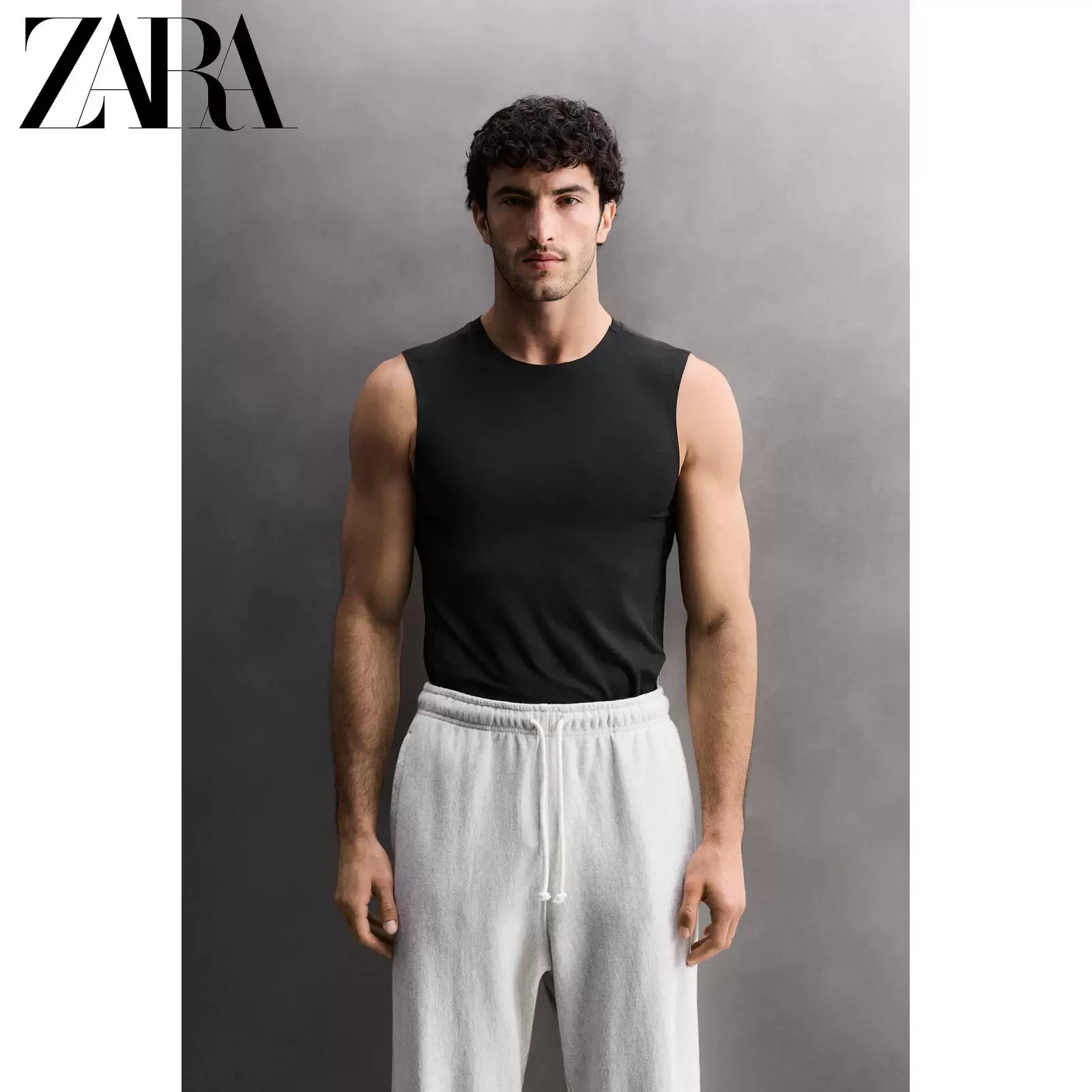 ZARA 2026 весна-лето новые продукты спортивной серии мужская мультицветовая выбор слоистый жилет стиль футболка 1943317
