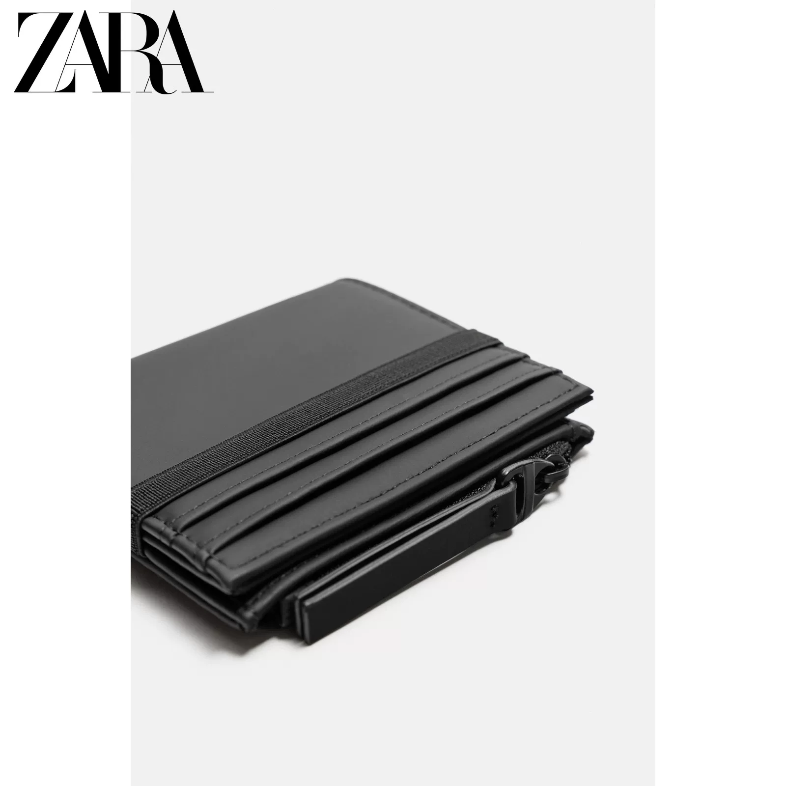 ZARA 2025 летние новые товары мужская сумка ламинированный декоративный слой портмоне с монетами 3801620 800